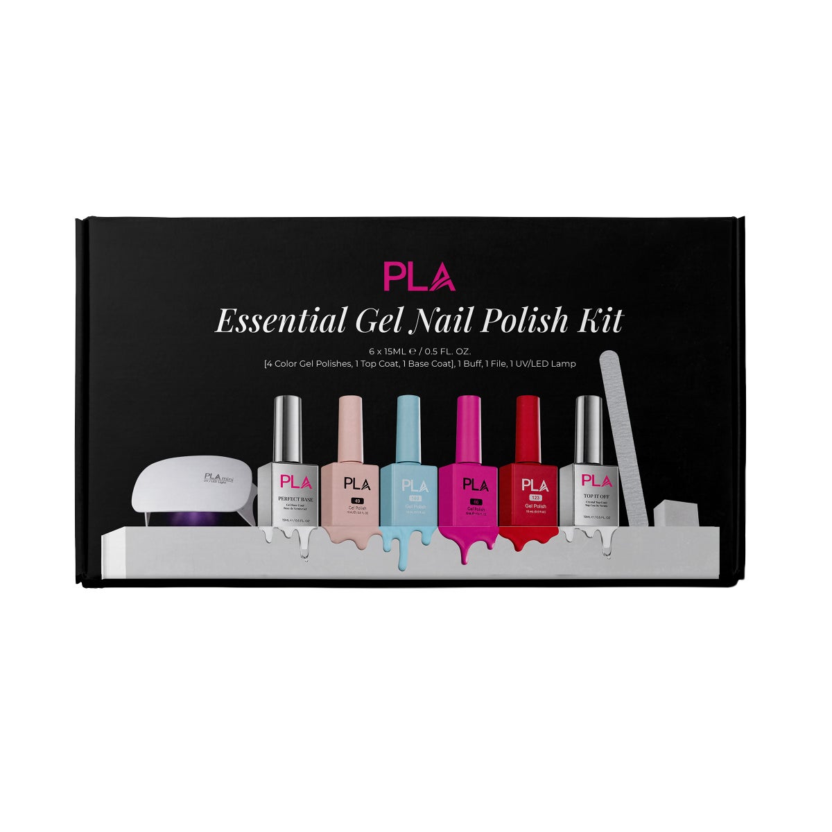 PLA Beauty 9-piece Gel Nail Polish Kit