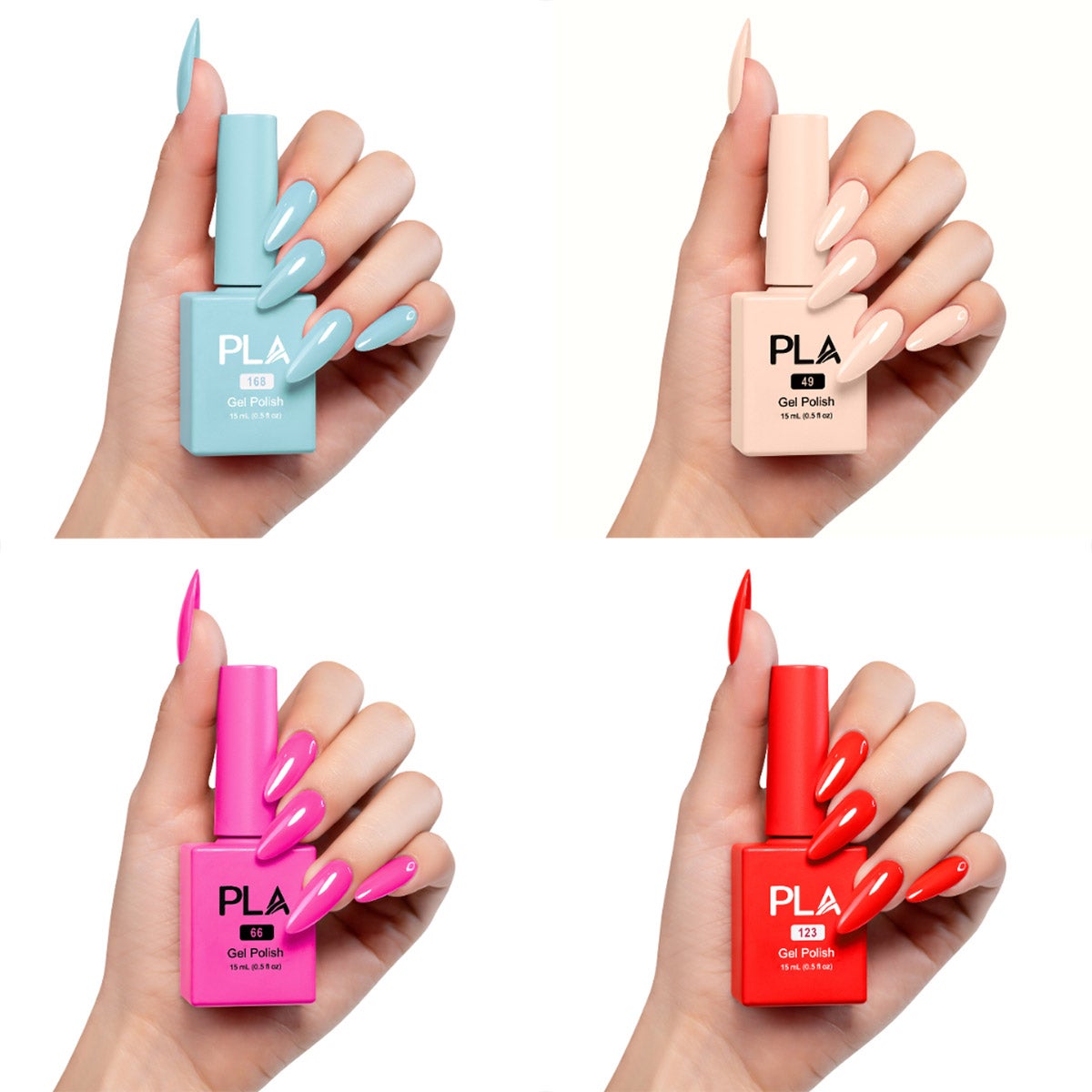 PLA Beauty 9-piece Gel Nail Polish Kit