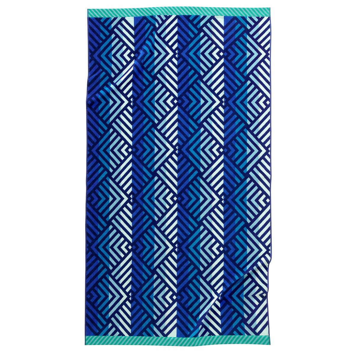 Reversible Jacquard Beach Towel, 2-pack