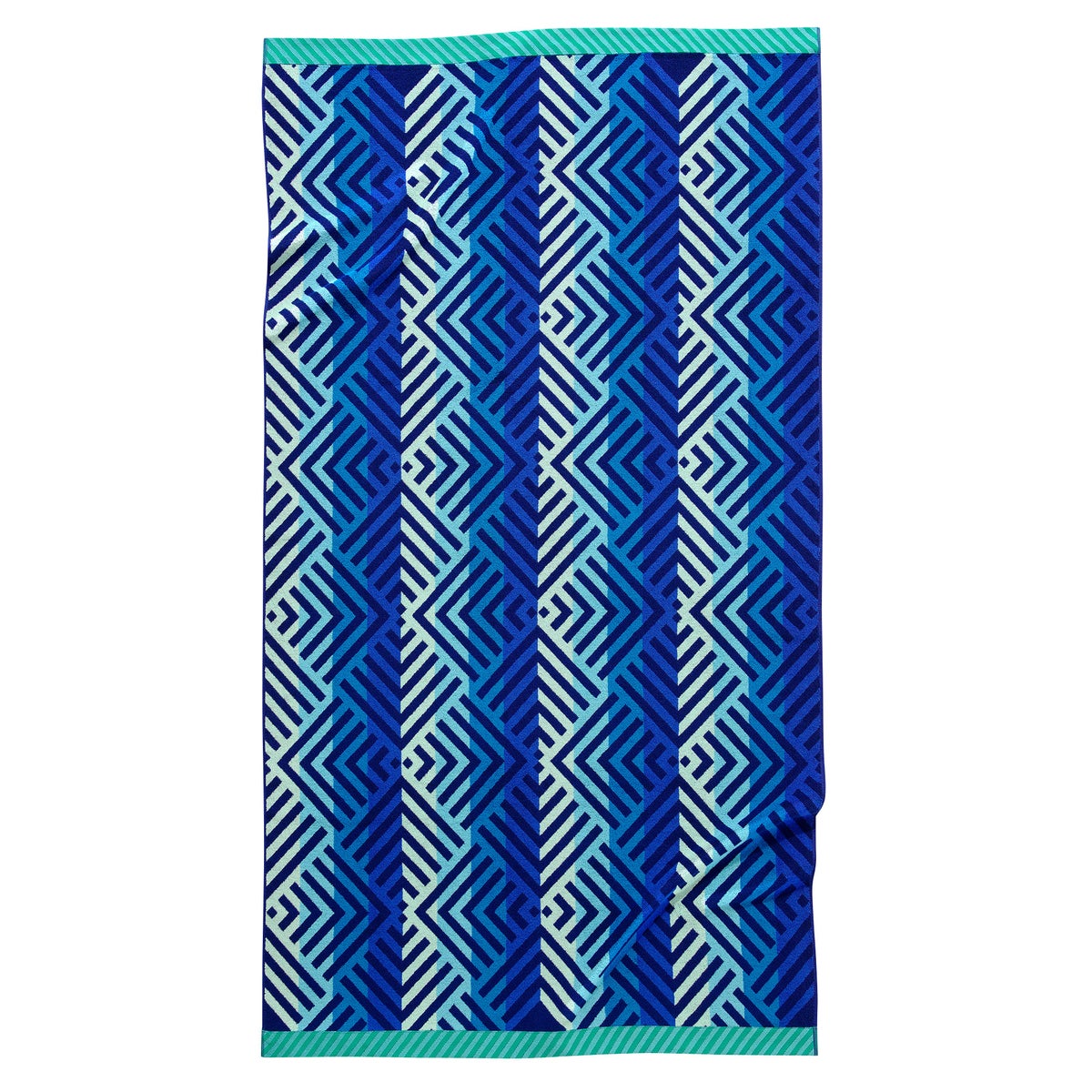Reversible Jacquard Beach Towel, 2-pack