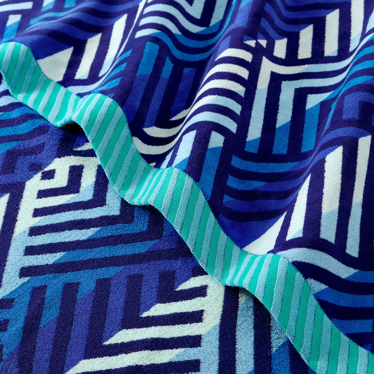 Reversible Jacquard Beach Towel, 2-pack