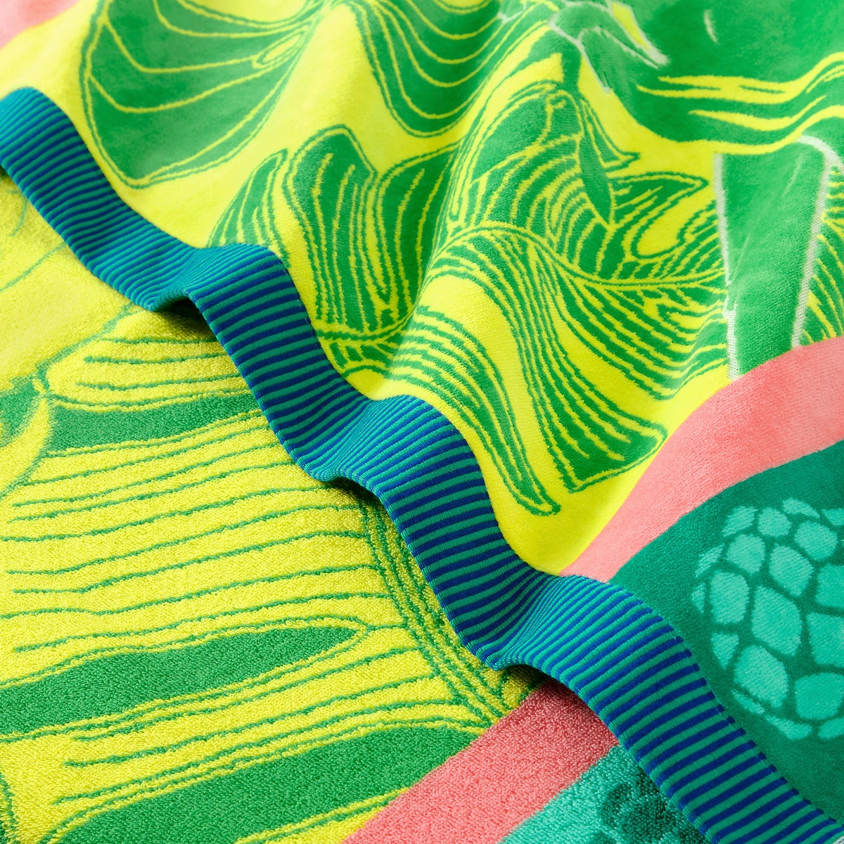 Reversible Jacquard Beach Towel, 2-pack