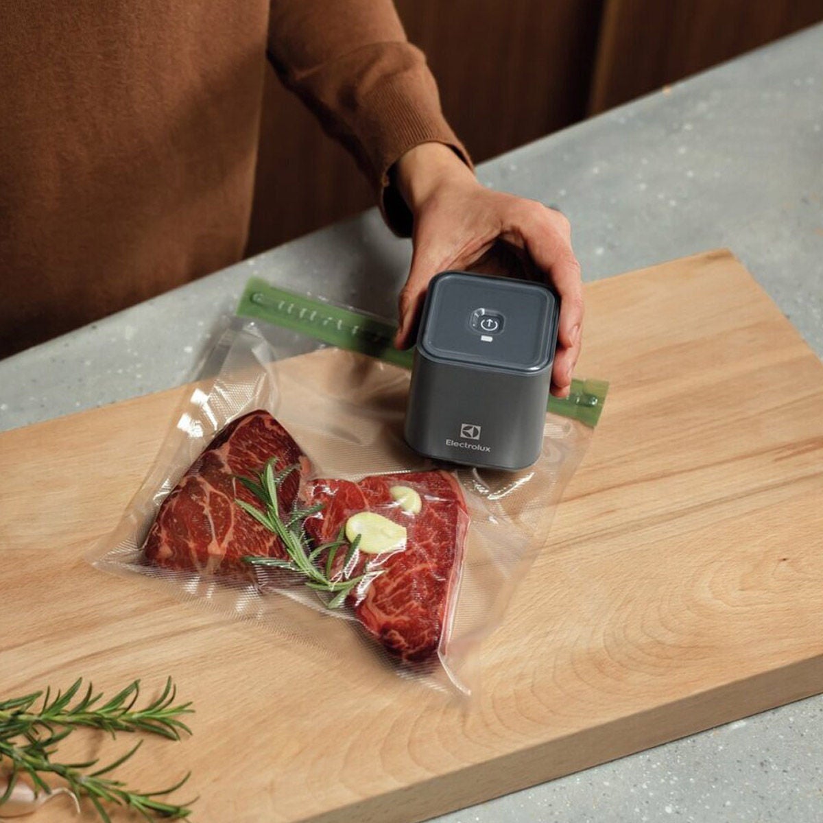 Electrolux Handheld Rechargeable Food Sealer and Vacuum Pump