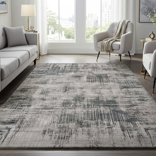 Divina Area Rug, Corlis Gray, 6’6” x 9’
