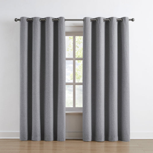 Blackout Window Panels/Curtains, 2-pack In Grey 52" x 84"