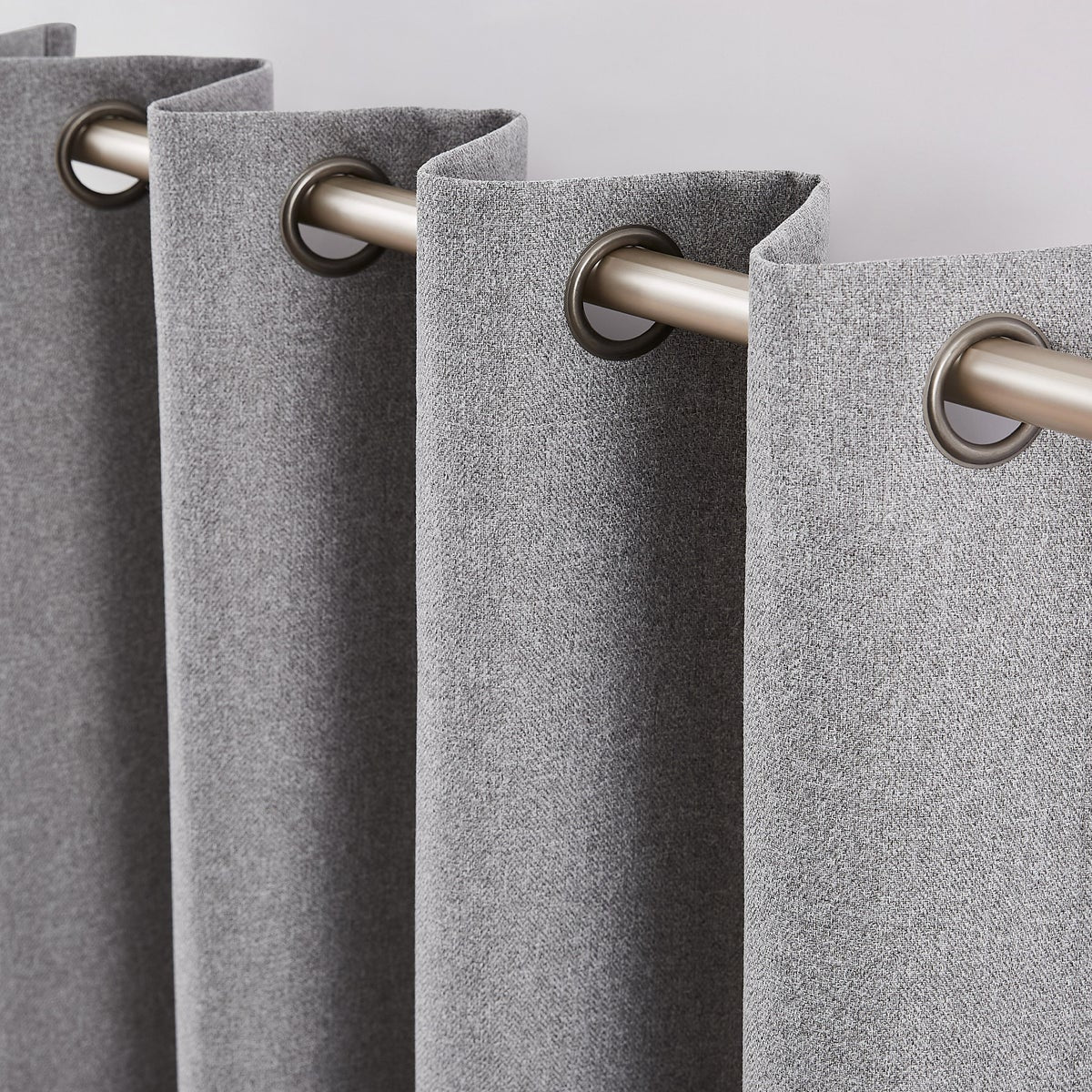 Blackout Window Panels/Curtains, 2-pack In Grey 52" x 84"