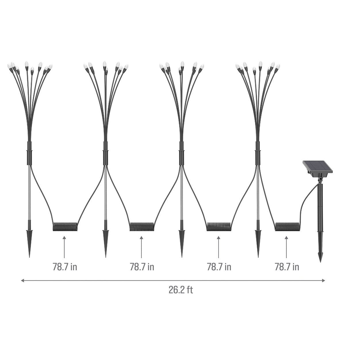 Fresh Source Solar Firefly Landscape Lights