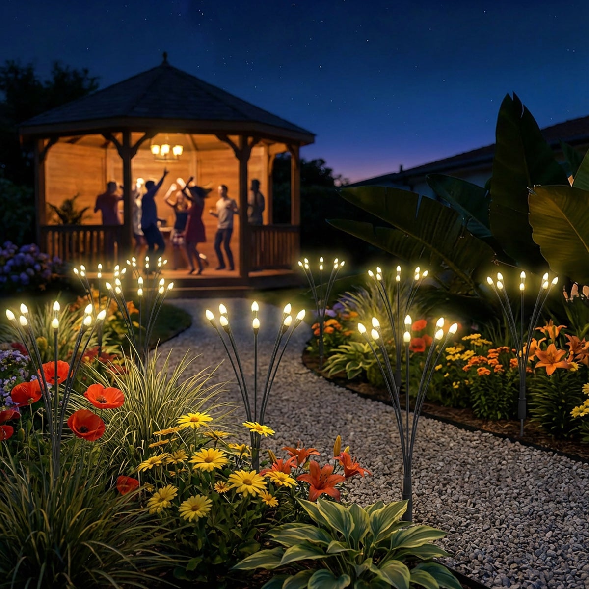 Fresh Source Solar Firefly Landscape Lights