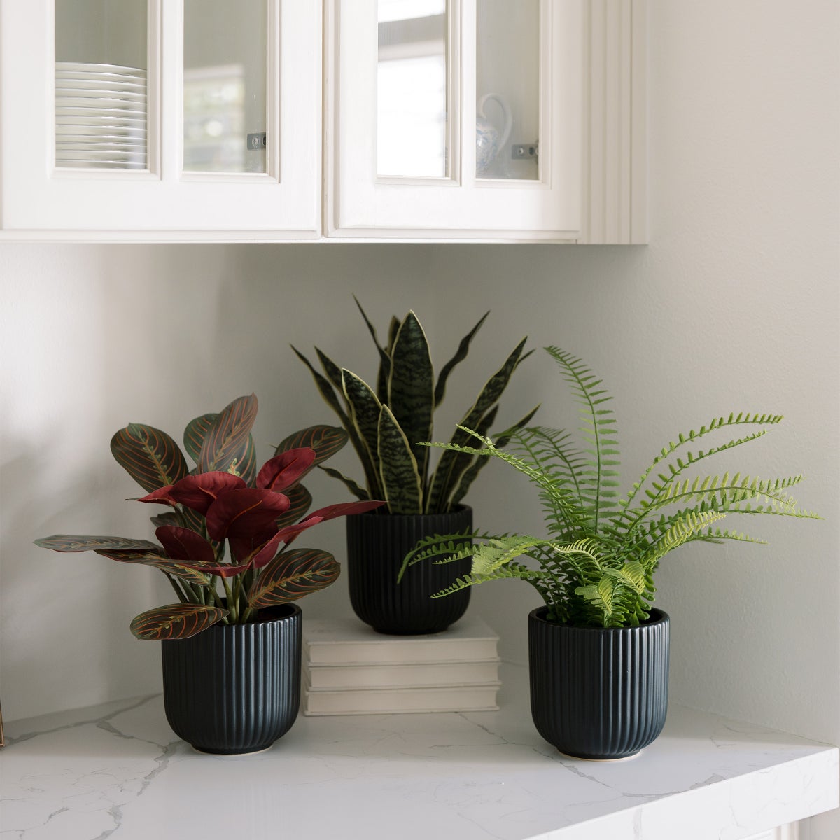 Faux Decorative Plant Trio