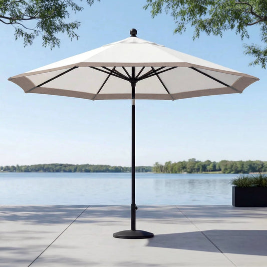 Sunvilla 11’ Border Stripe Market Umbrella