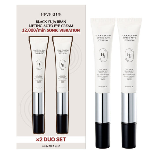 HEVEBLUE Black Yuja Eye Lifting Cream, 0.5 fl oz, 2-pack