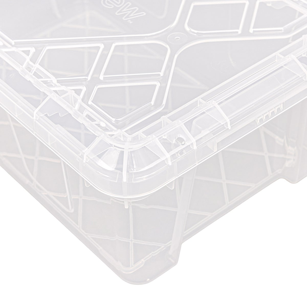 Greenmade InstaView 13 Quart Clear Plastic Stackable Storage Bins, 8-pack