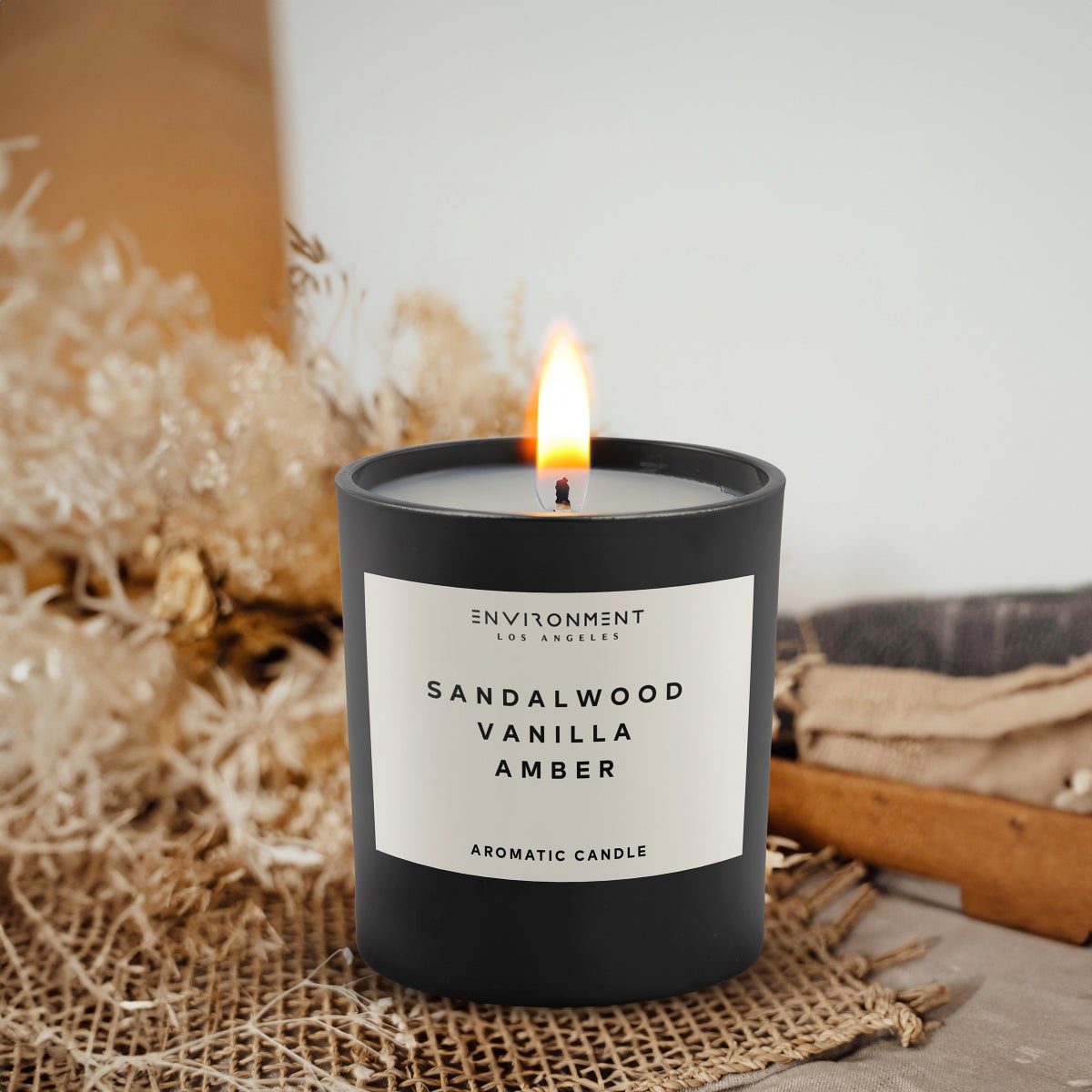 ENVIRONMENT 2-pack Resort Aromatics Candles, Sandalwood Vanilla Amber