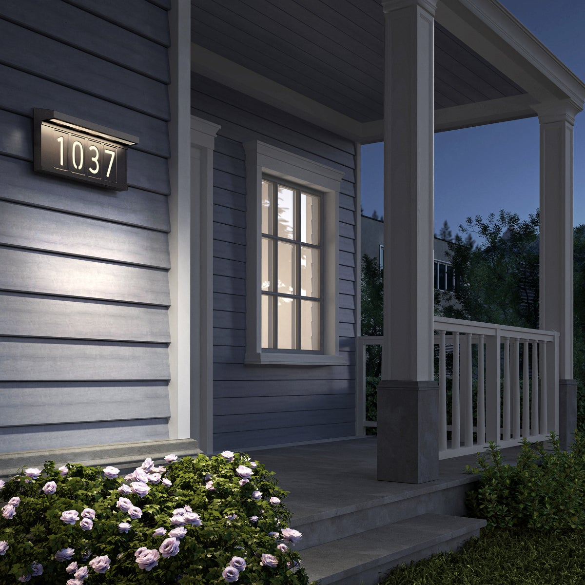 Artika Bowen Solar LED Address Wall Light