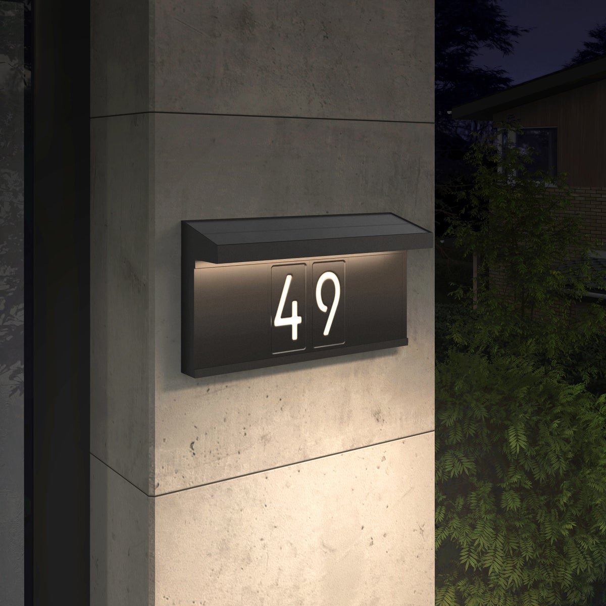 Artika Bowen Solar LED Address Wall Light