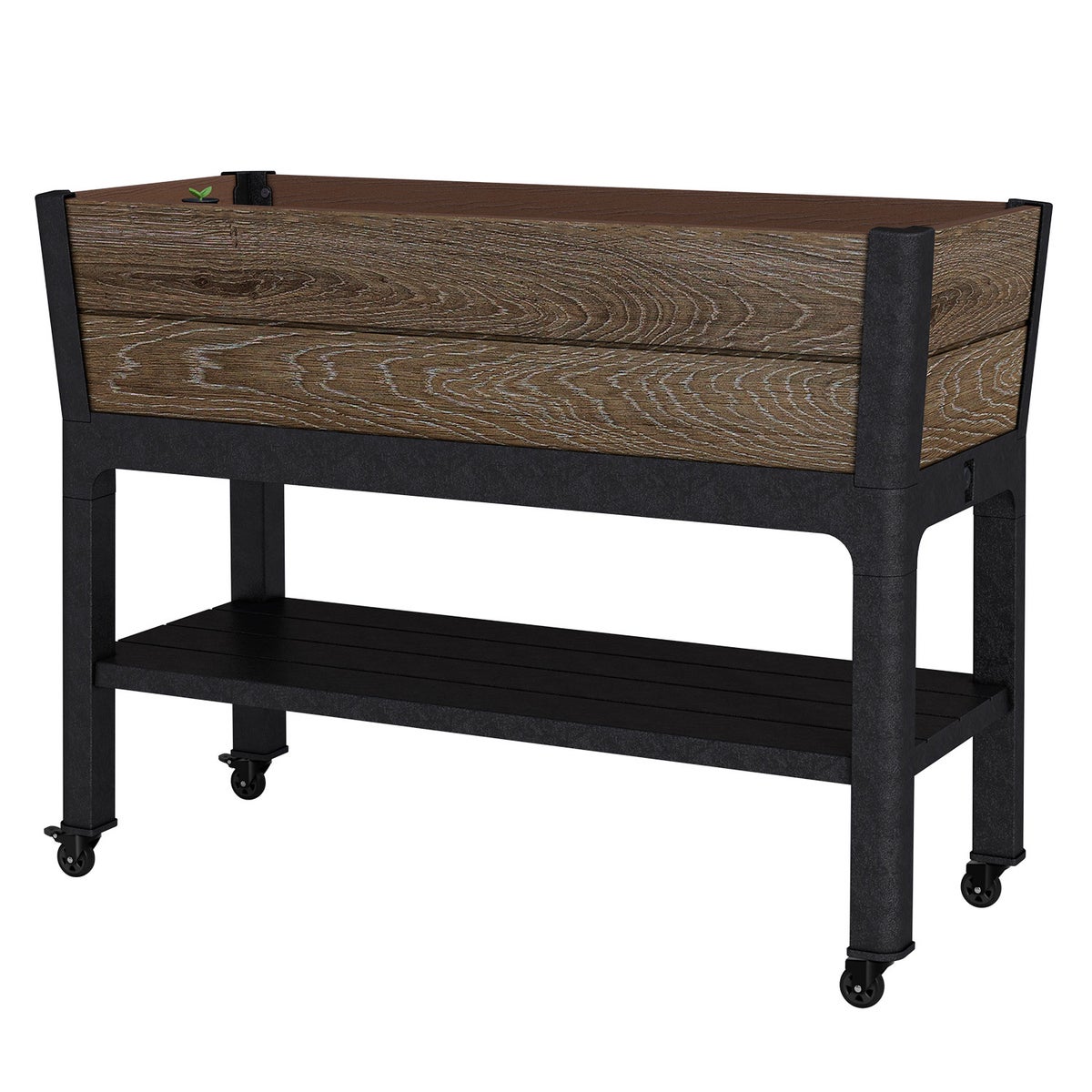 Keter Signature 29 Gallon Rolling Raised Garden Bed with Self Watering