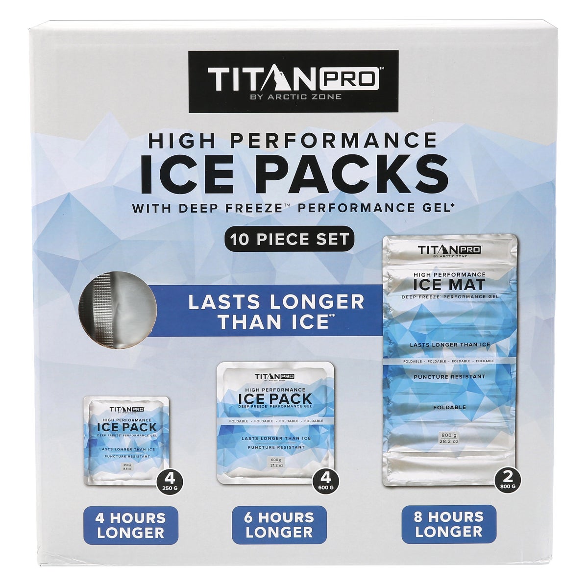 Titan PRO by Arctic Zone High Performance 10-piece Ice Pack