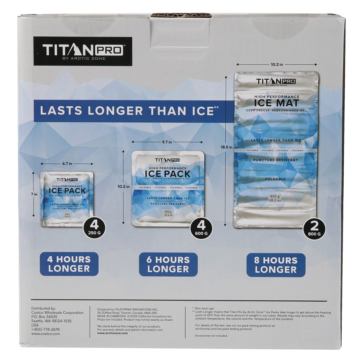 Titan PRO by Arctic Zone High Performance 10-piece Ice Pack