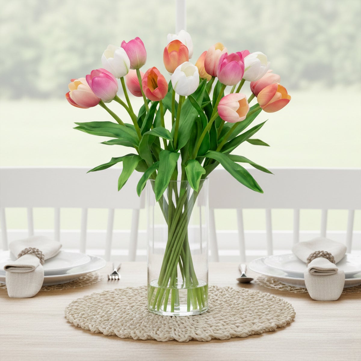 Faux 20” Tulip Arrangement