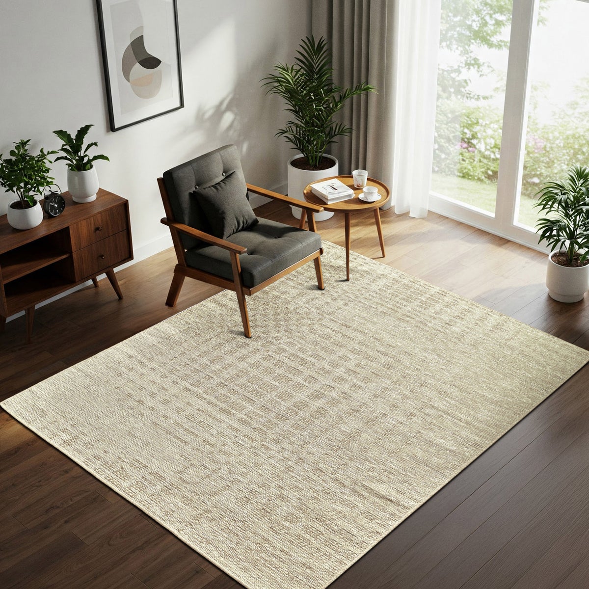 Avante Area Rug, Caseus Ivory, 5’ x 7’
