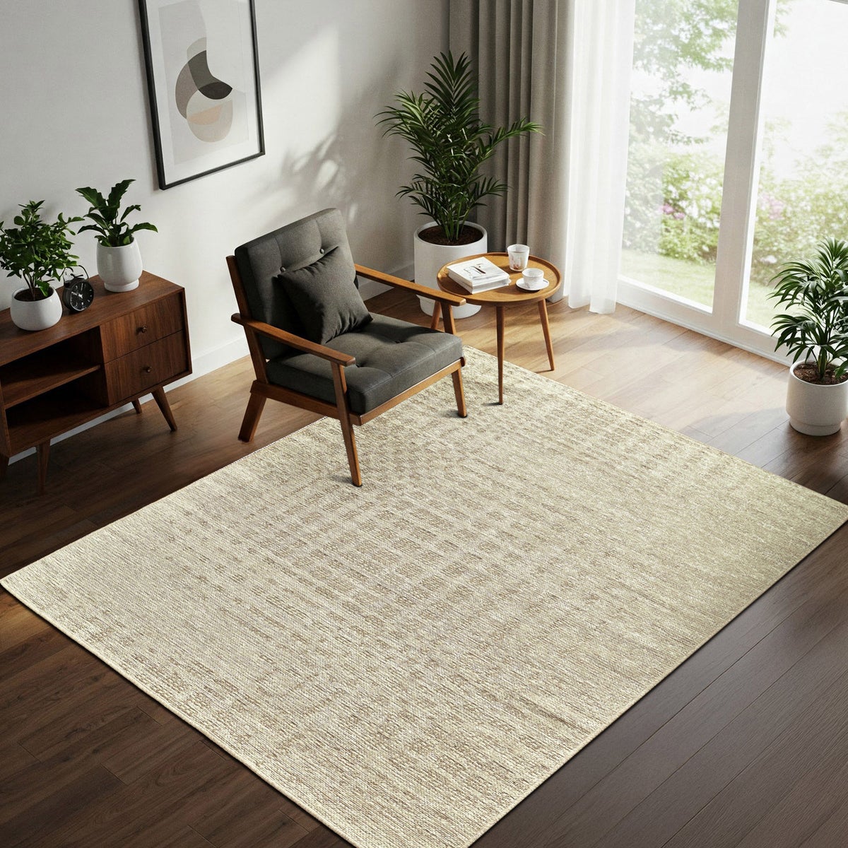 Avante Area Rug, Caseus Ivory, 5' x 7'
