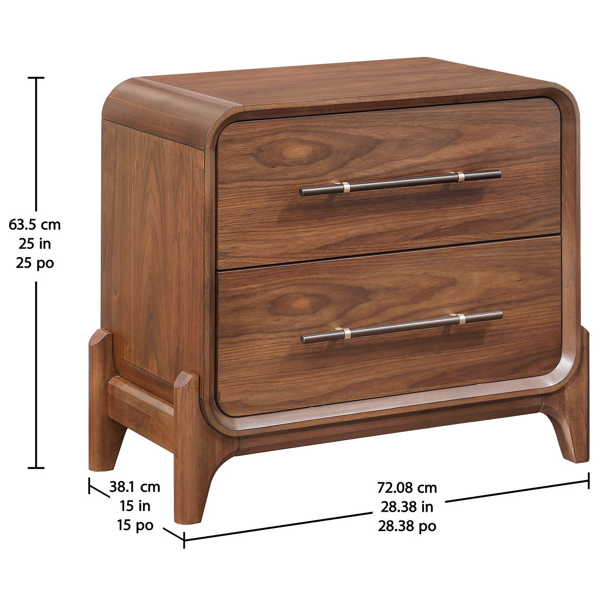 Rockford 2-Drawer Nightstand