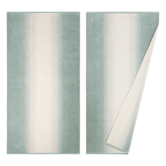 Ombre Bath Towel, 2-pack, Green