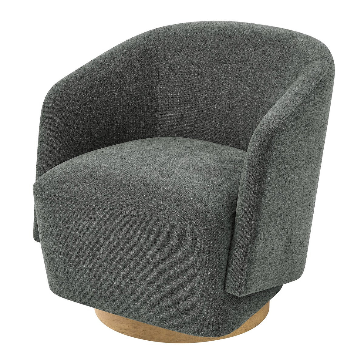 Henredon Murphy Swivel Boucle Chair, Gray