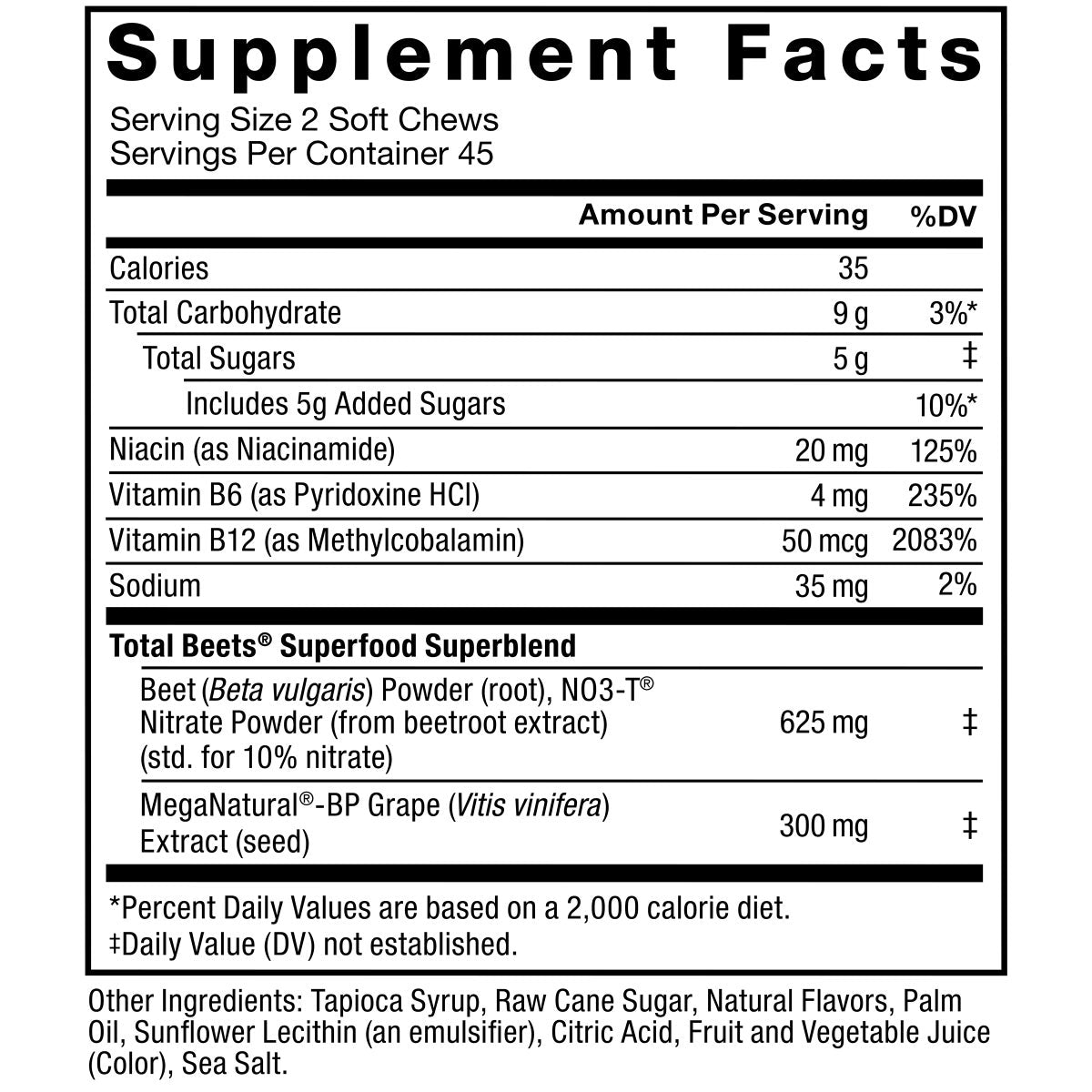 Force Factor Total Beets Chews, 90 Soft Chews