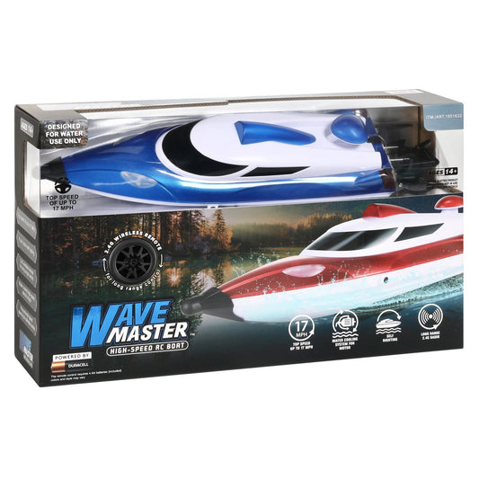Wave Master High Speed RC Boat - Blue
