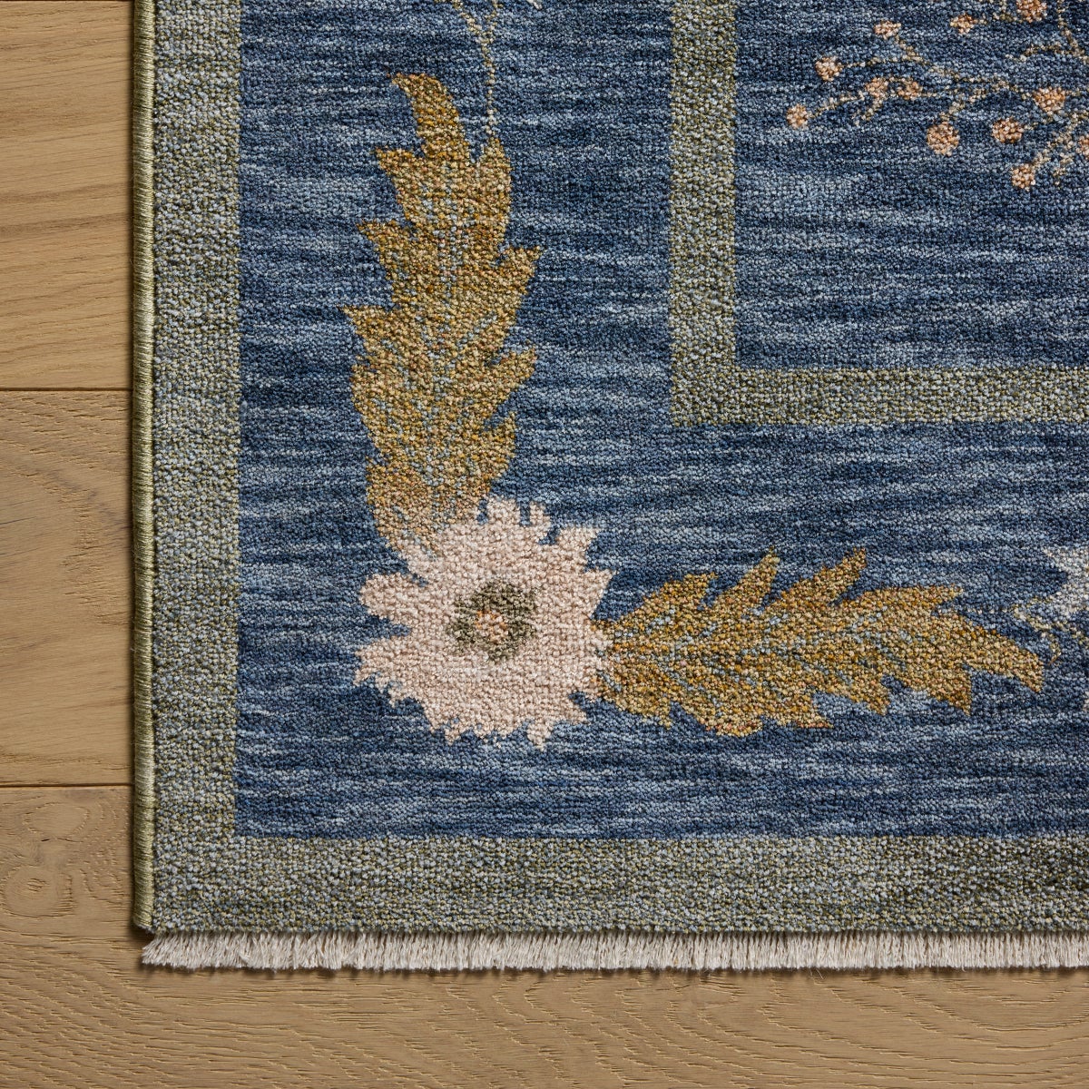Rifle Paper Co. x Loloi Figaro Area Rug, Blue, 5' x 7'11"