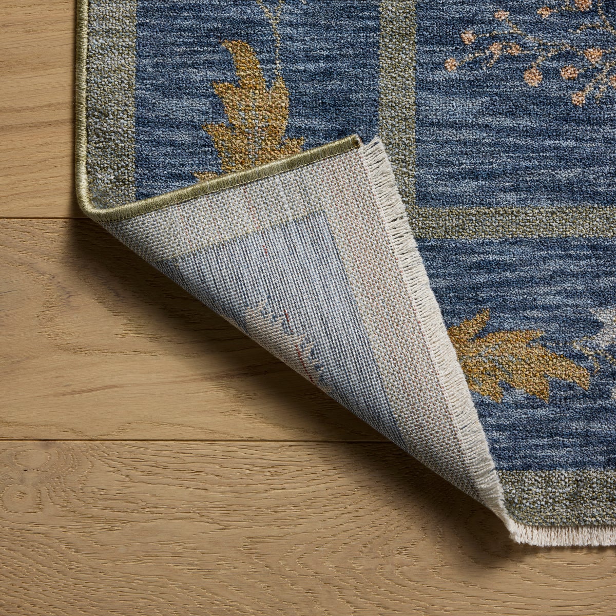 Rifle Paper Co. x Loloi Figaro Area Rug, Blue, 5' x 7'11"