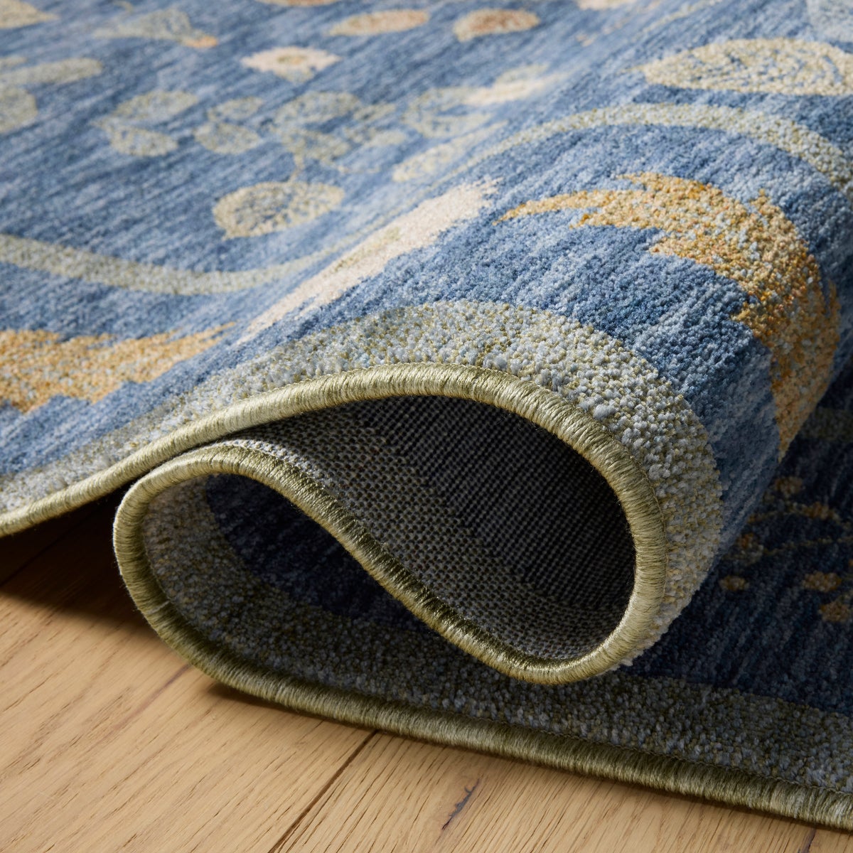 Rifle Paper Co. x Loloi Figaro Area Rug, Blue, 5' x 7'11"