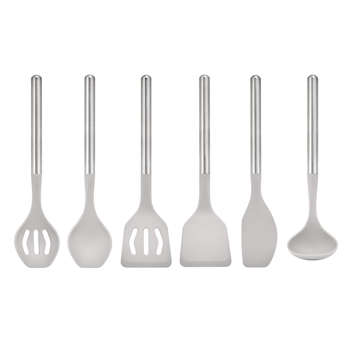 Sabatier 6-piece Stainless Steel and Silicone Tool Set