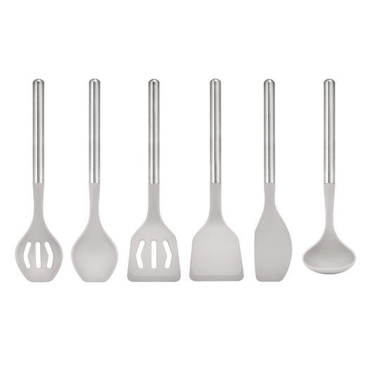 Sabatier 6-piece Stainless Steel and Silicone Tool Set