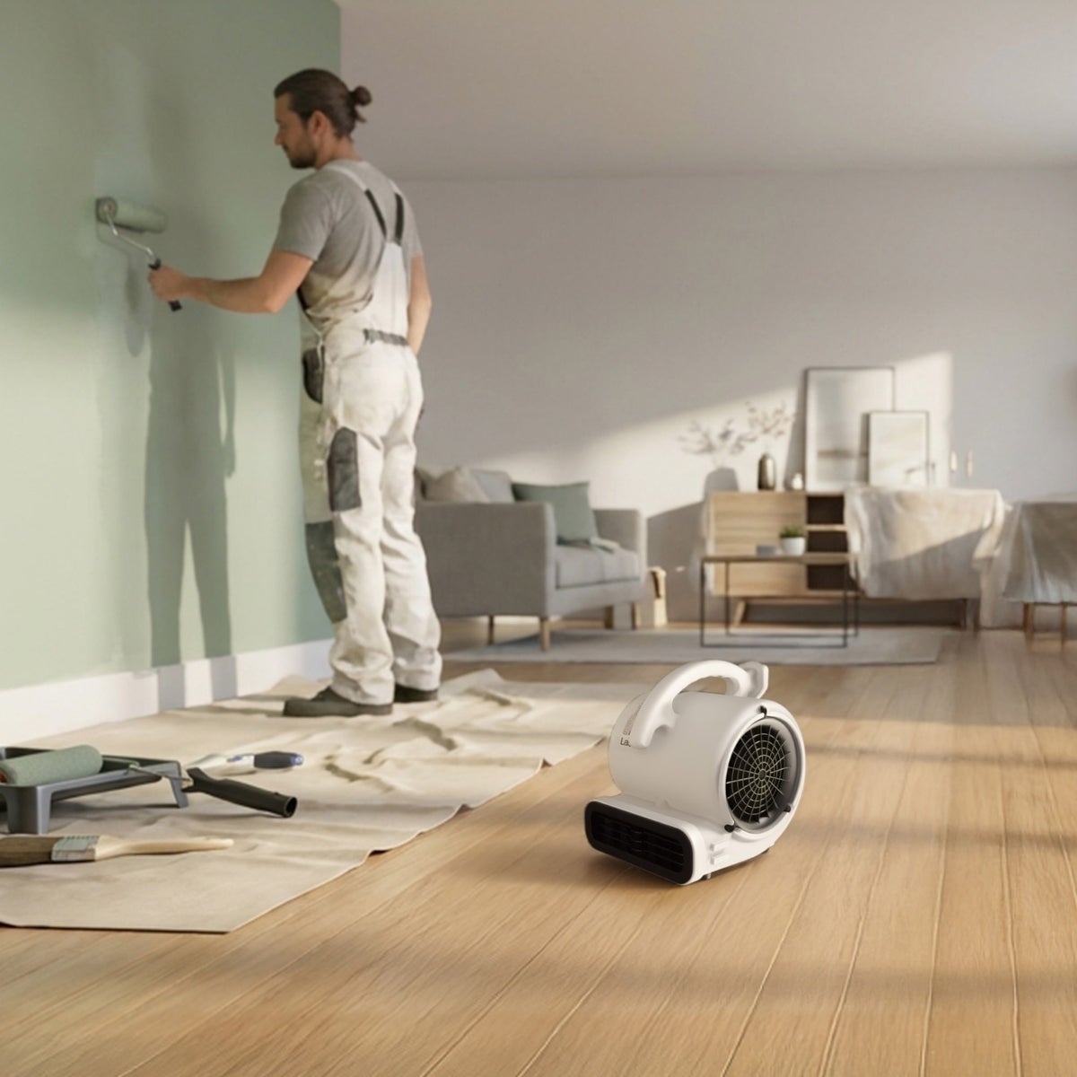 Lasko Super Fan MAX, 4-Speed Multi-Purpose Compact Air Mover, Blower Fan