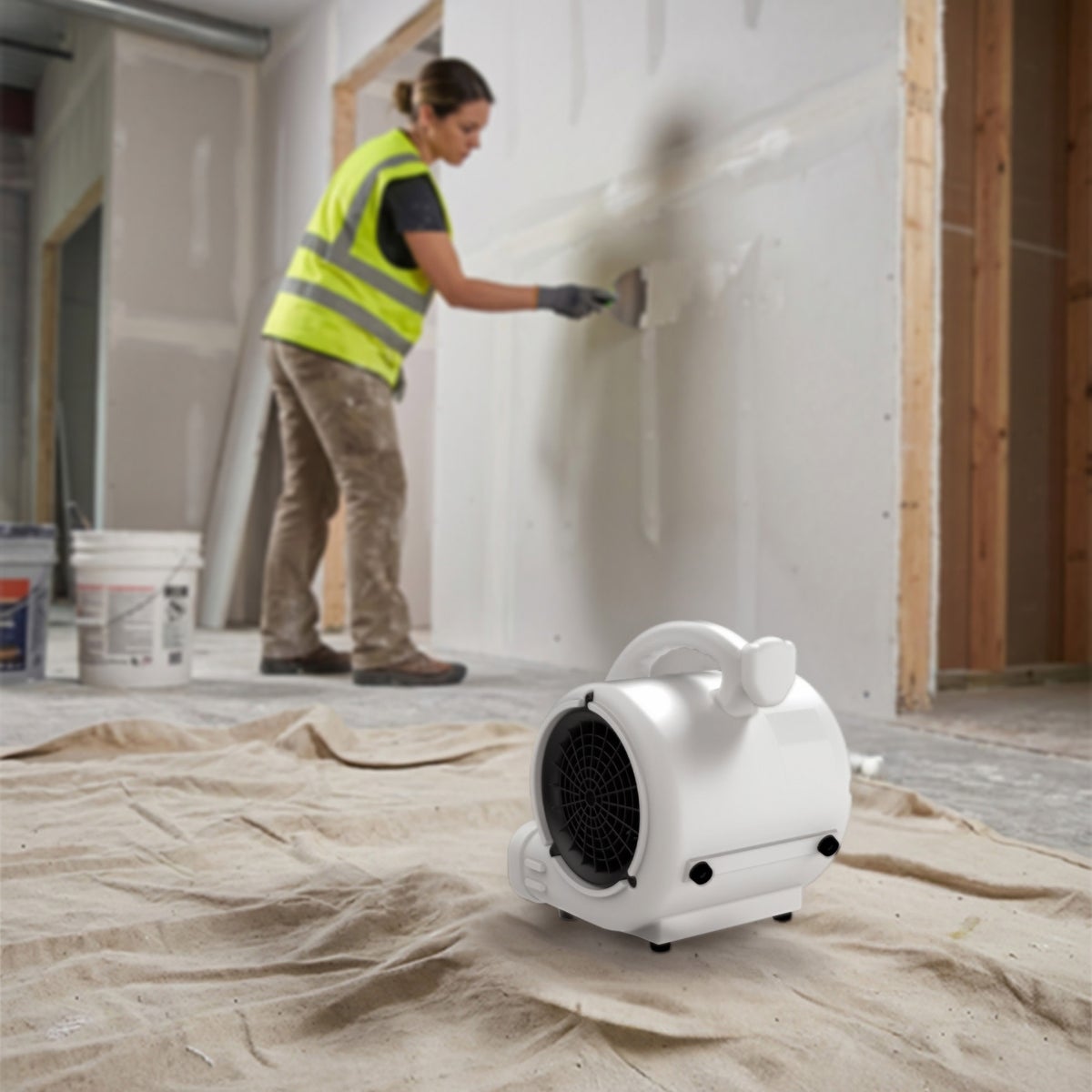 Lasko Super Fan MAX, 4-Speed Multi-Purpose Compact Air Mover, Blower Fan