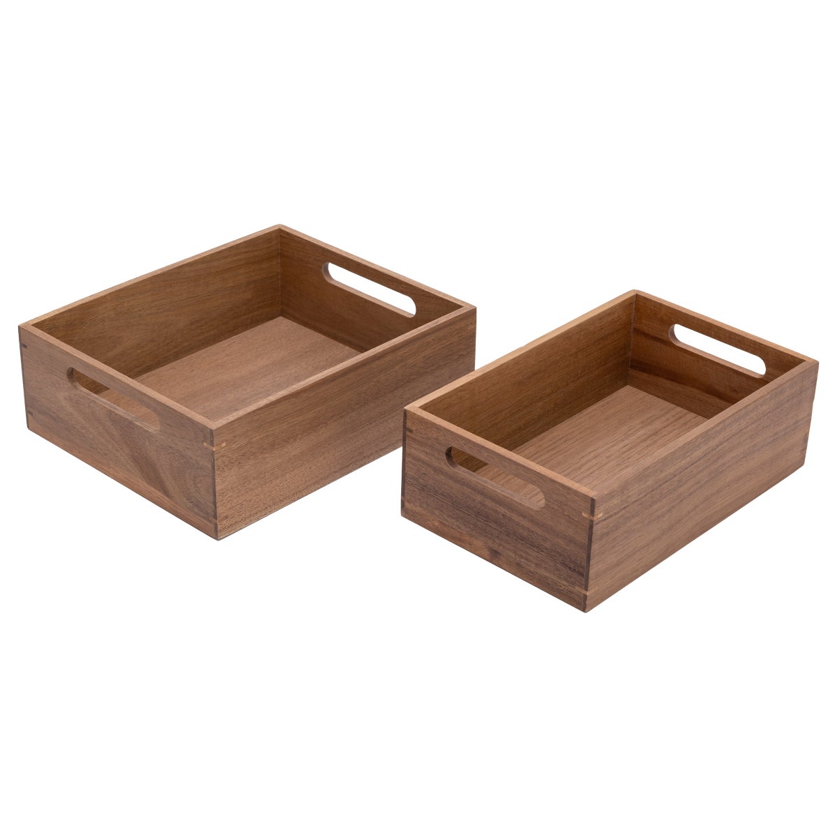 NEW - Seville Classics 9-piece Acacia Organizer Starter Set