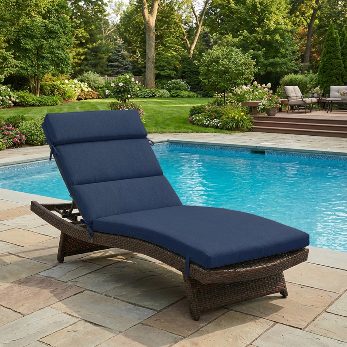 Brentwood Originals Outdoor Chaise Cushion, 2-pack