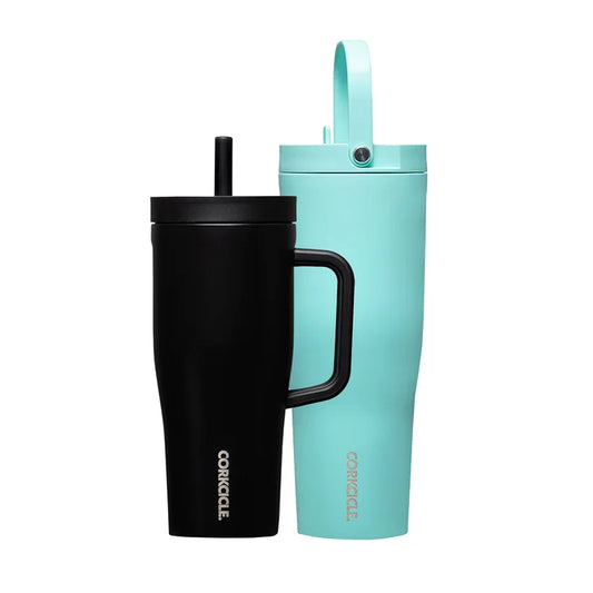 Corkcicle Black 22 oz. Cruiser and 30 oz. Go Cup XL Set
