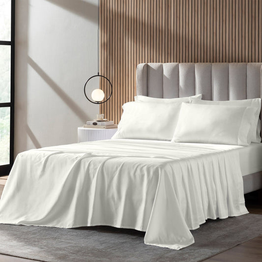 Slumber Chill Queen White 6-piece Cooling Sheet Set