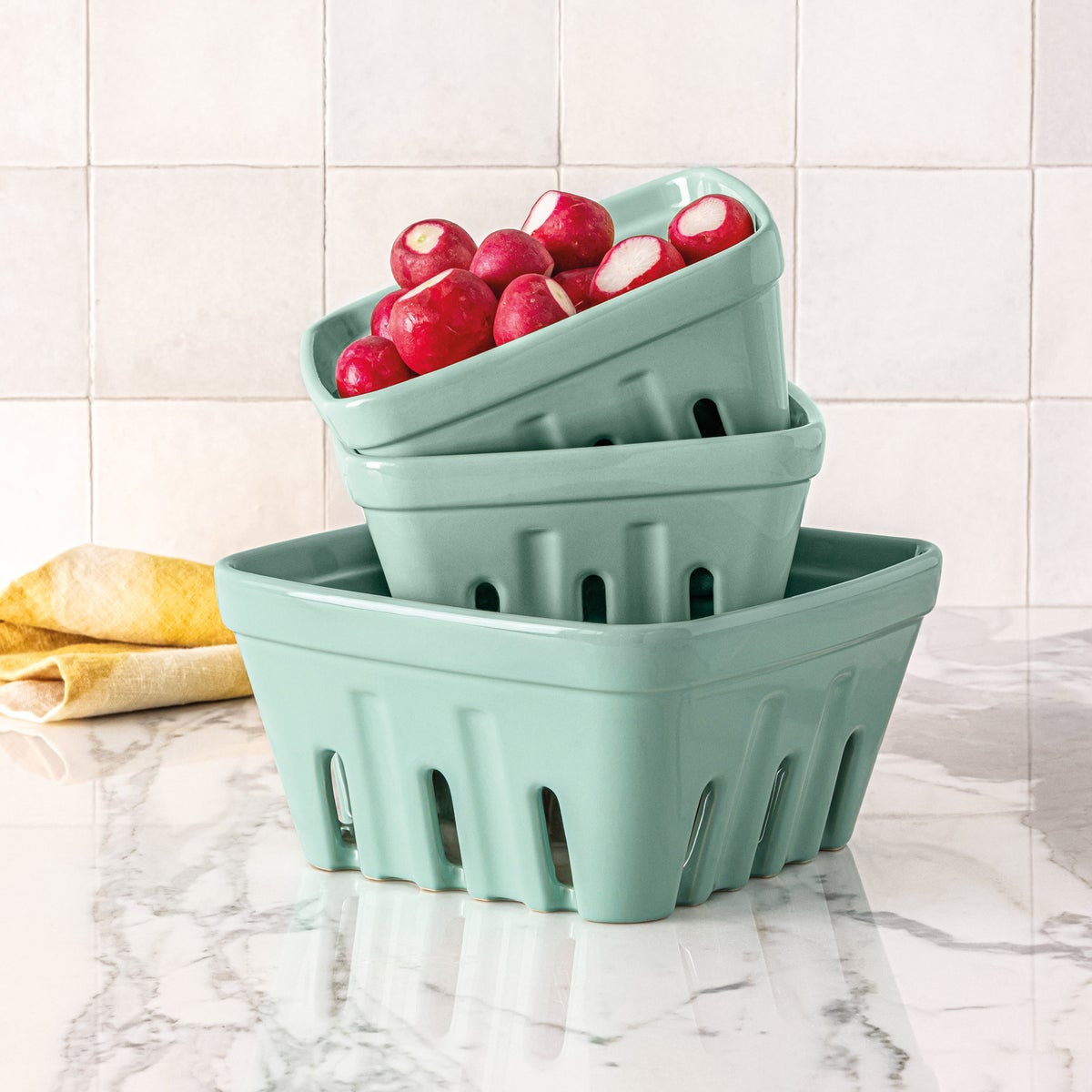 over&back 3-piece Multipurpose Berry Baskets