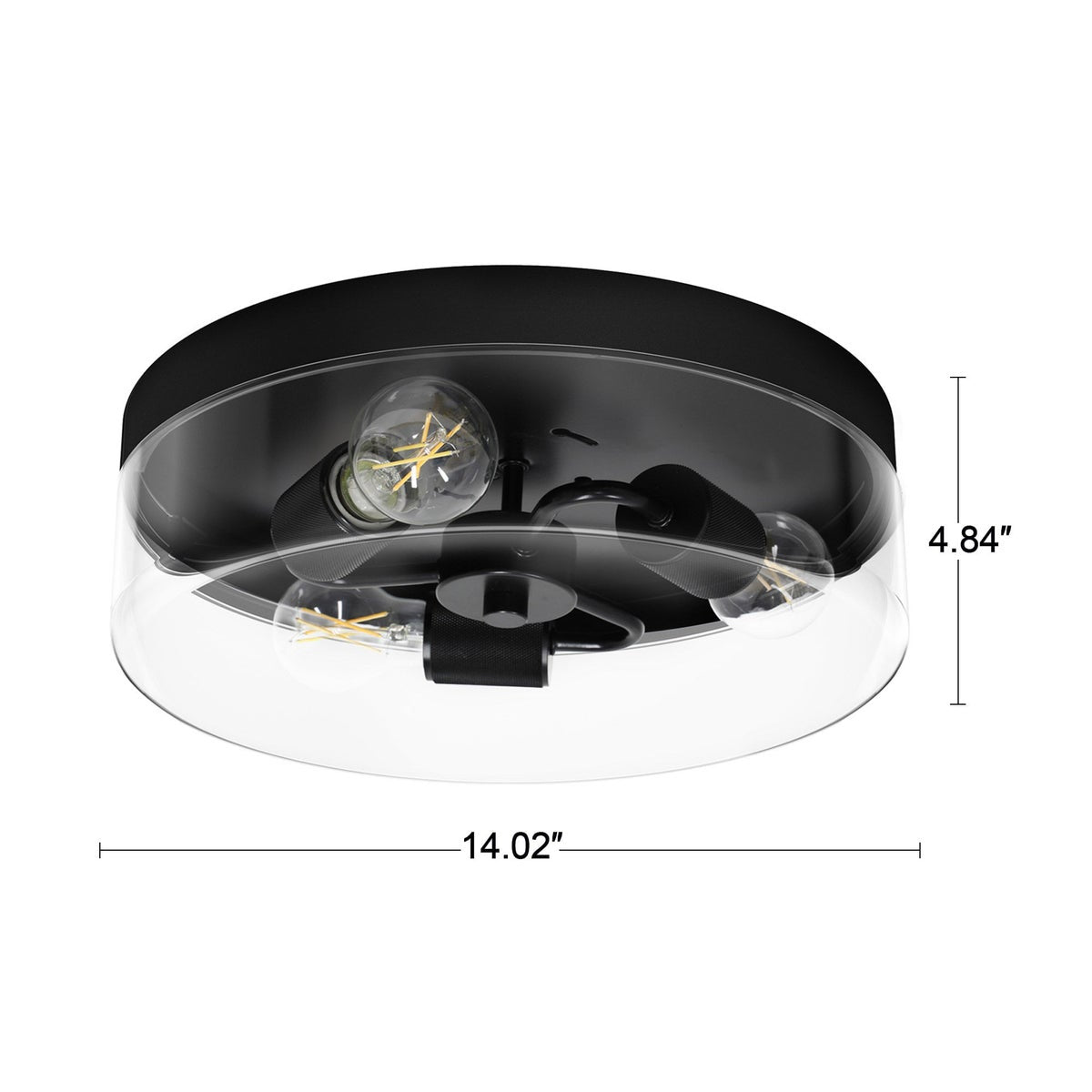Energetic Lighting Retro-hybrid Flush Mount