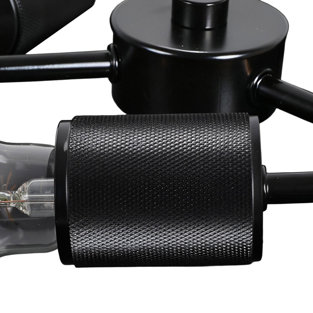 NEW - 2 Energetic Lighting Retro-hybrid Flush Mount In Black