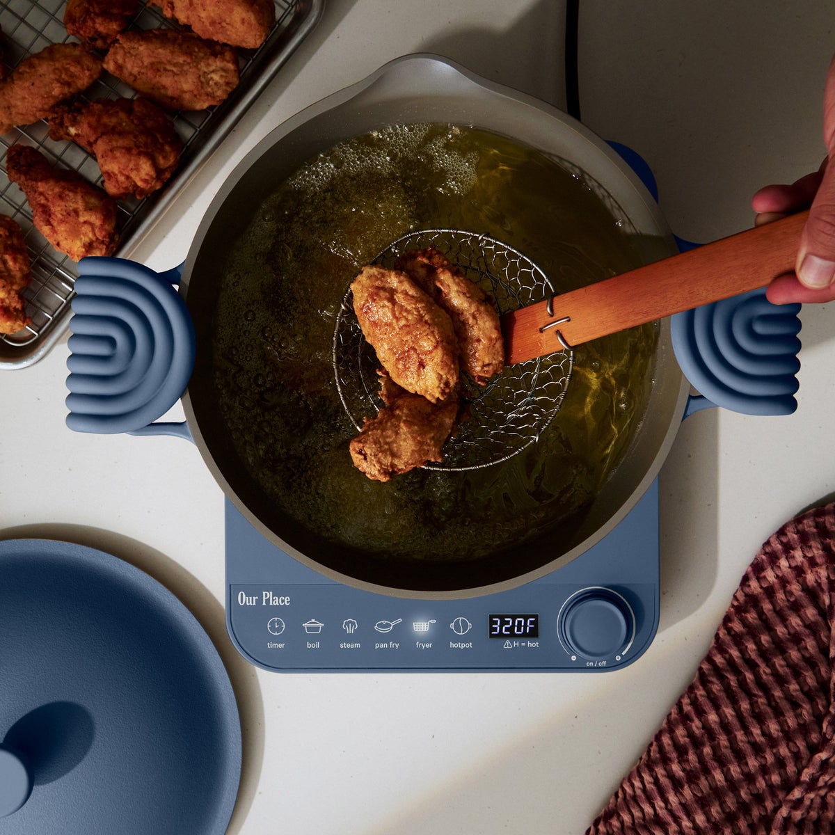 Our Place Induction Plate and Perfect Pot with Hot Grips