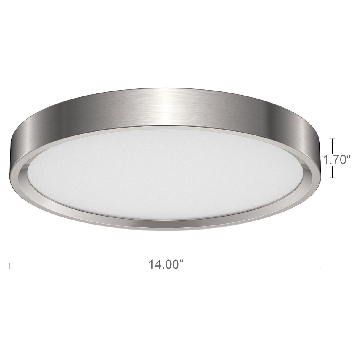 Energetic Lighting 14” Arcadia Flush Mount with Selectable CCT & Halo Accent Light