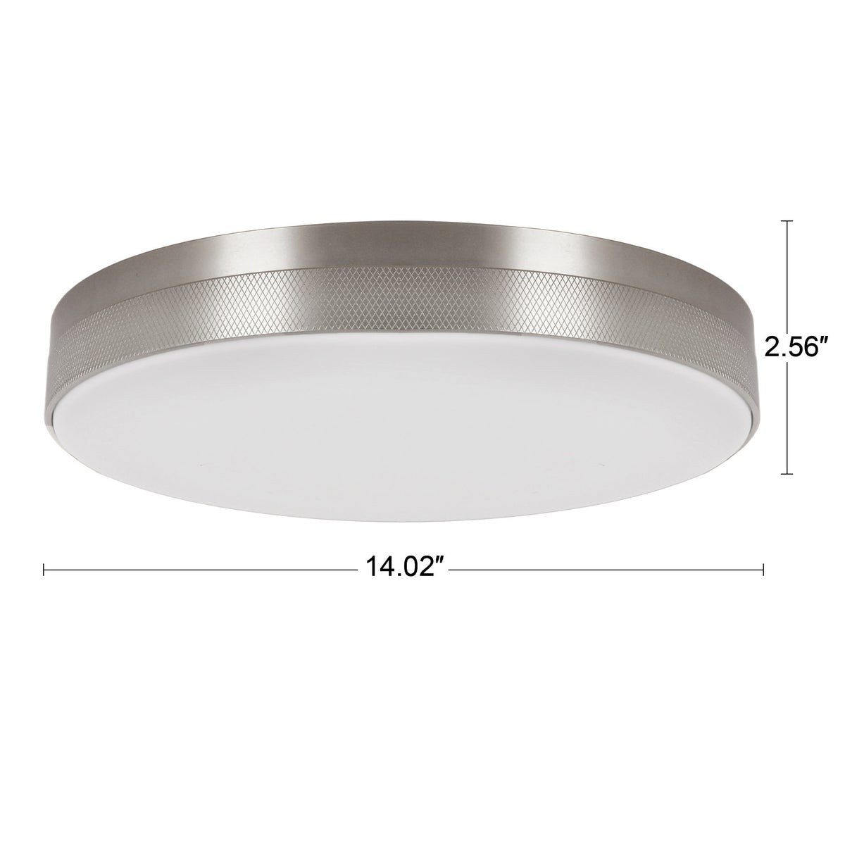 Energetic Lighting 14" Knurled Edge Flush with Selectable CCT, 2 Pack