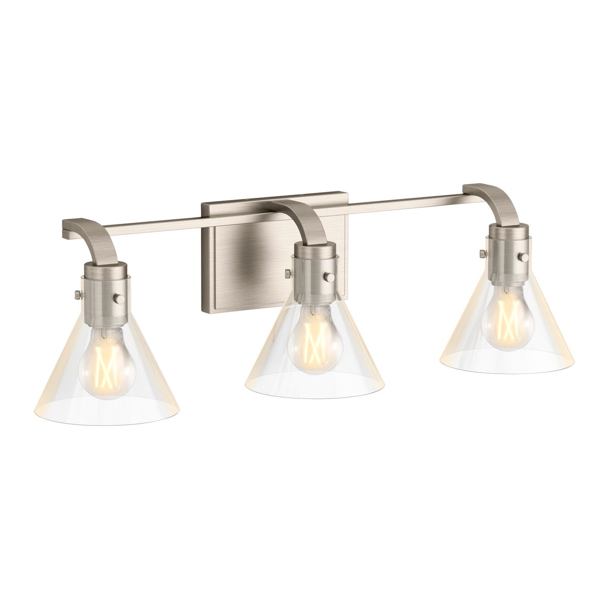 Kohler Orime Three-light Flared Glass Shade Wall Sconce