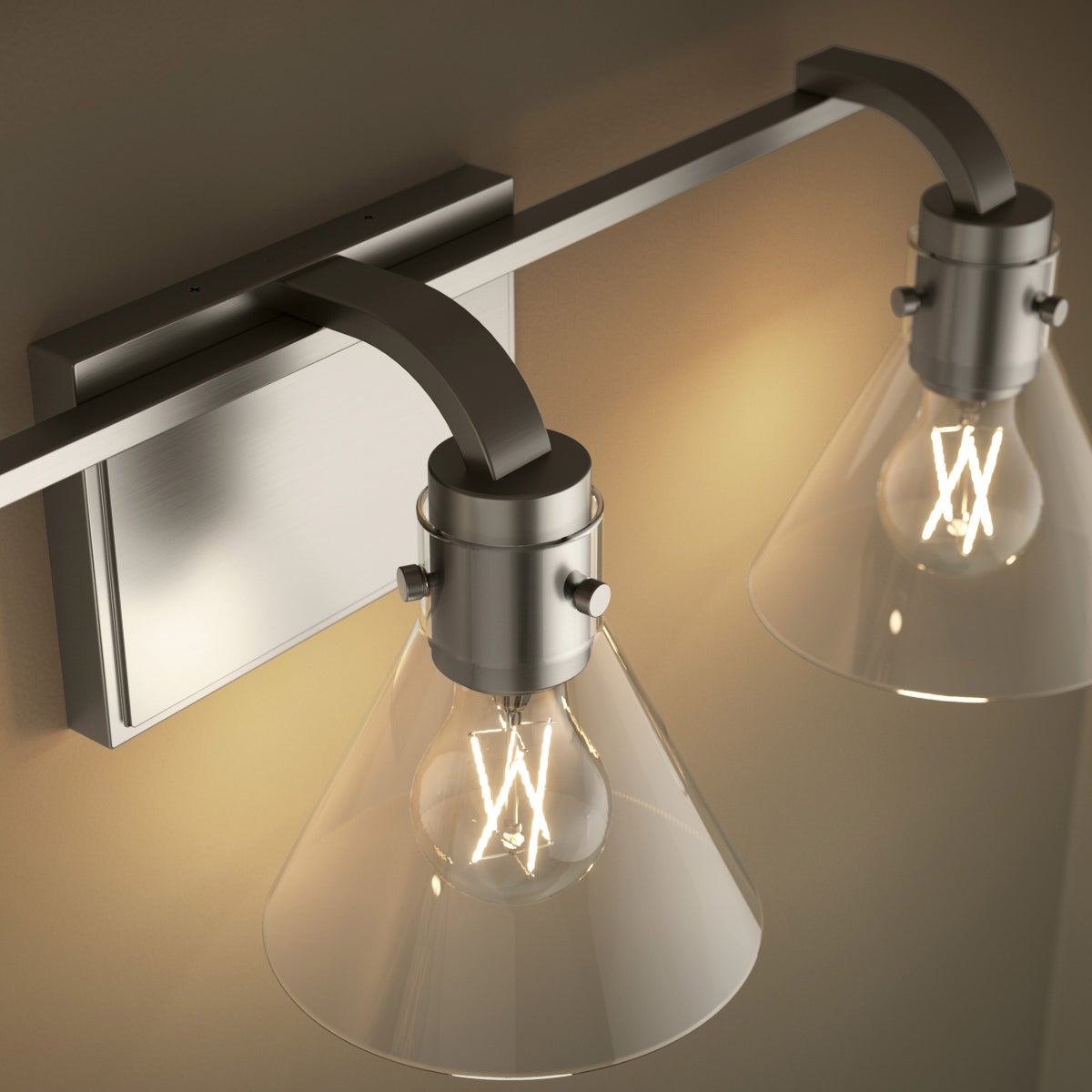 Kohler Orime Three-light Flared Glass Shade Wall Sconce