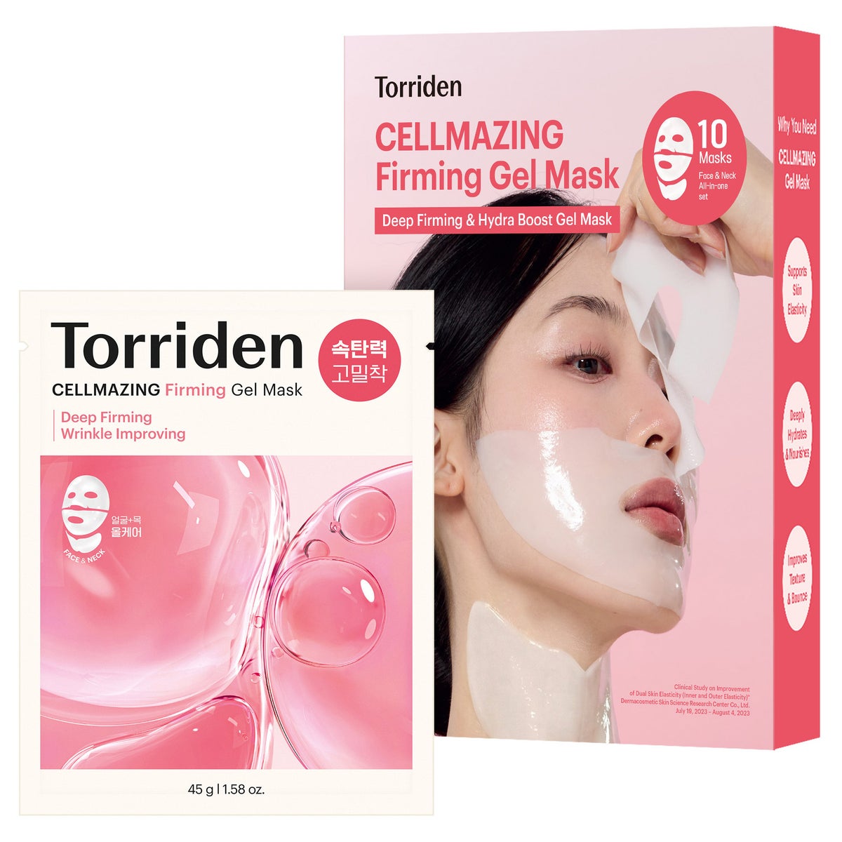 Torriden Cellmazing Firming Gel Mask, 10-pack